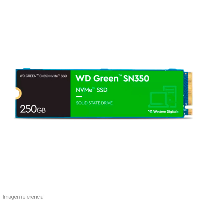Unidad de estado solido Western Digital Green SN350 NVMe, 250GB M.2